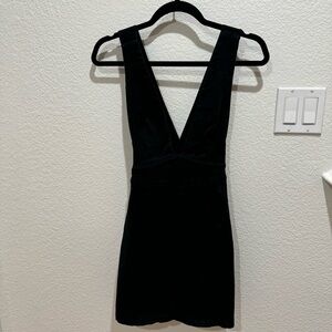 Black Velvet Overall Dress size Small